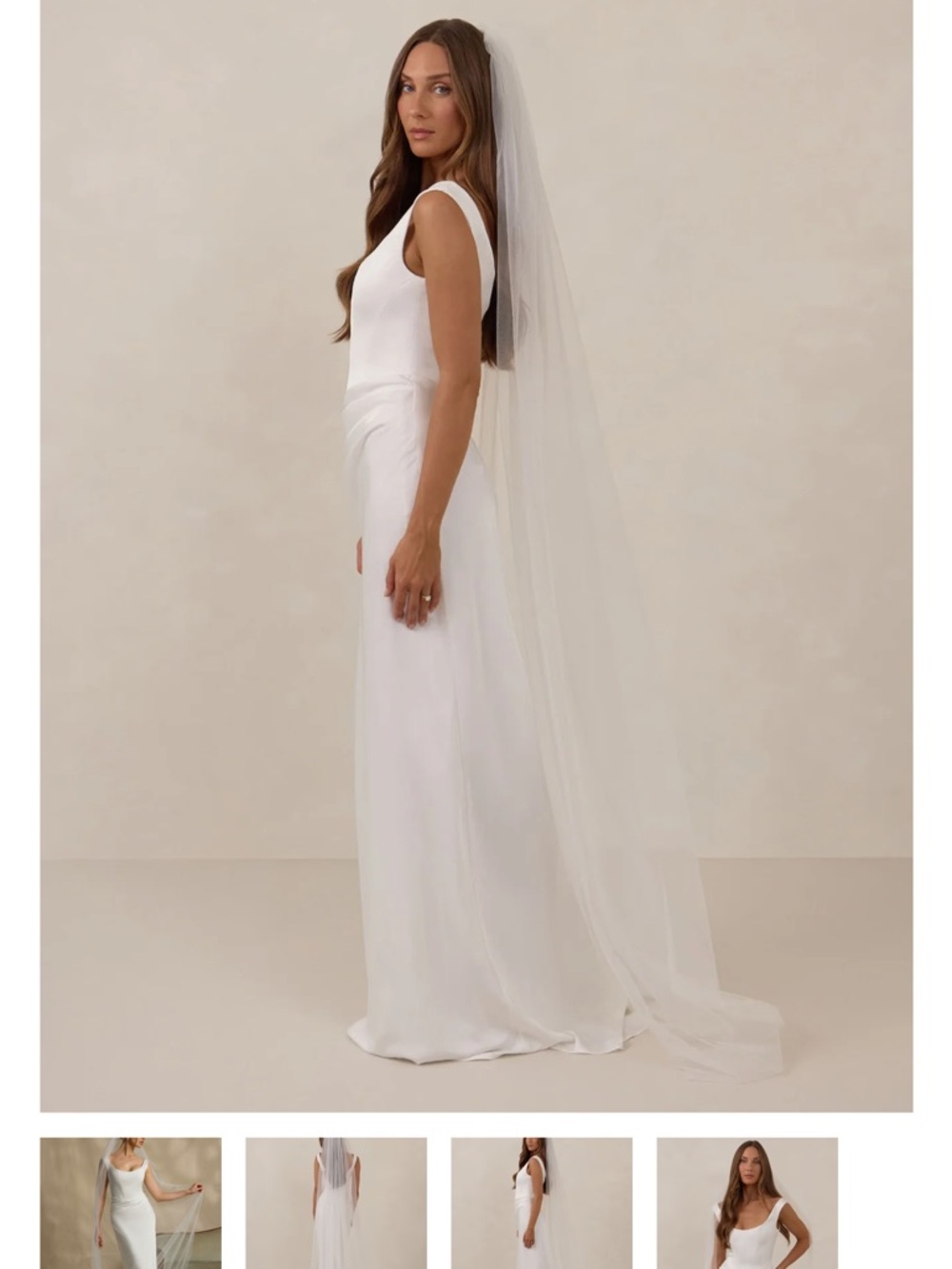 Off White Bridal veil